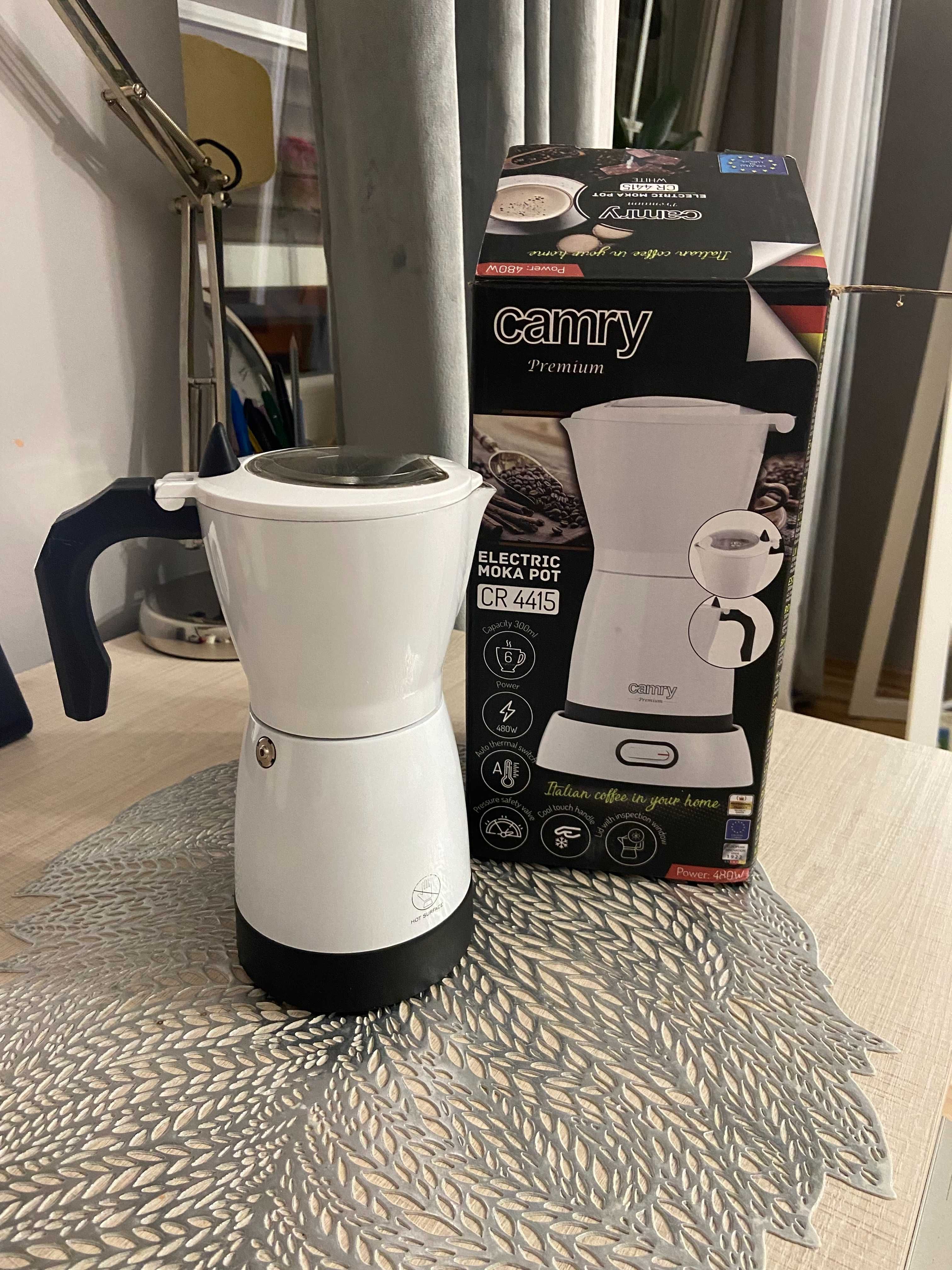 Ekspres do kawy Adler CR 4415 Moka - Elektryczny, Biały, 300ml