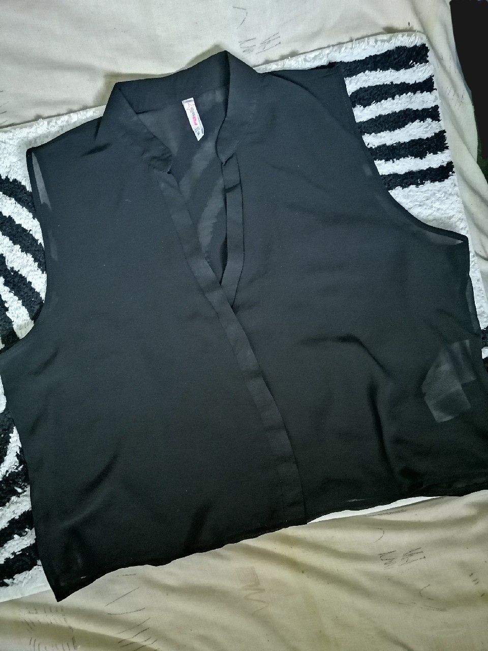 NEW YORKER swobodna bluzka koszula crop top z kołnierzykiem Xs-m NOWA!