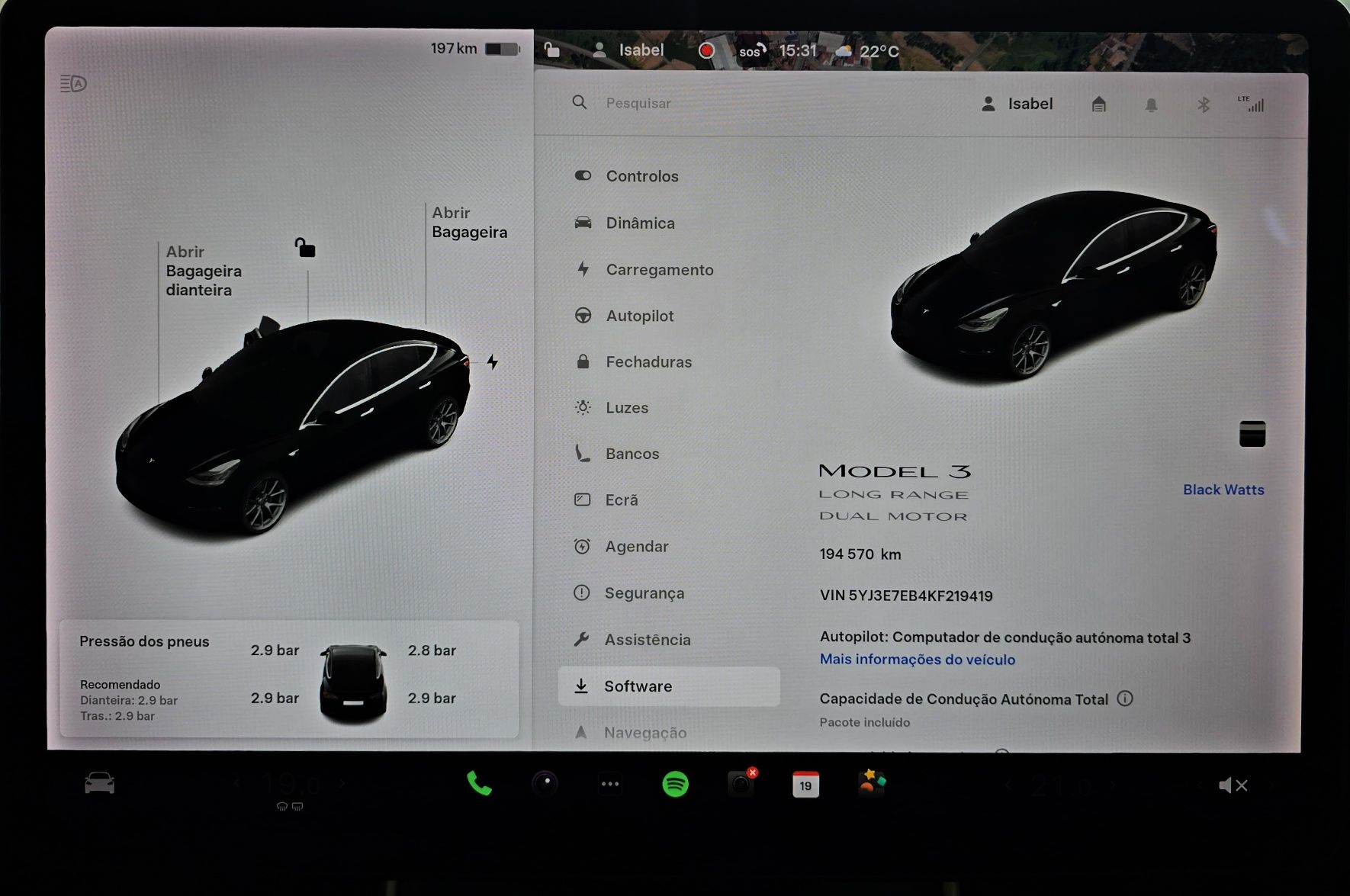 Tesla Model 3 LR AWD - IVA dedutível