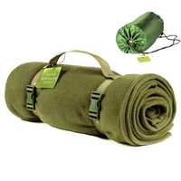 Тактичний флісовий плед 150х175см – ковдра для військових із чохлом