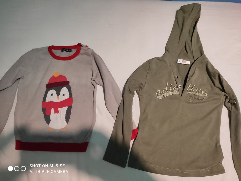 Zestaw getry, bluza, sweterek, 98,104 dla dziewczynki