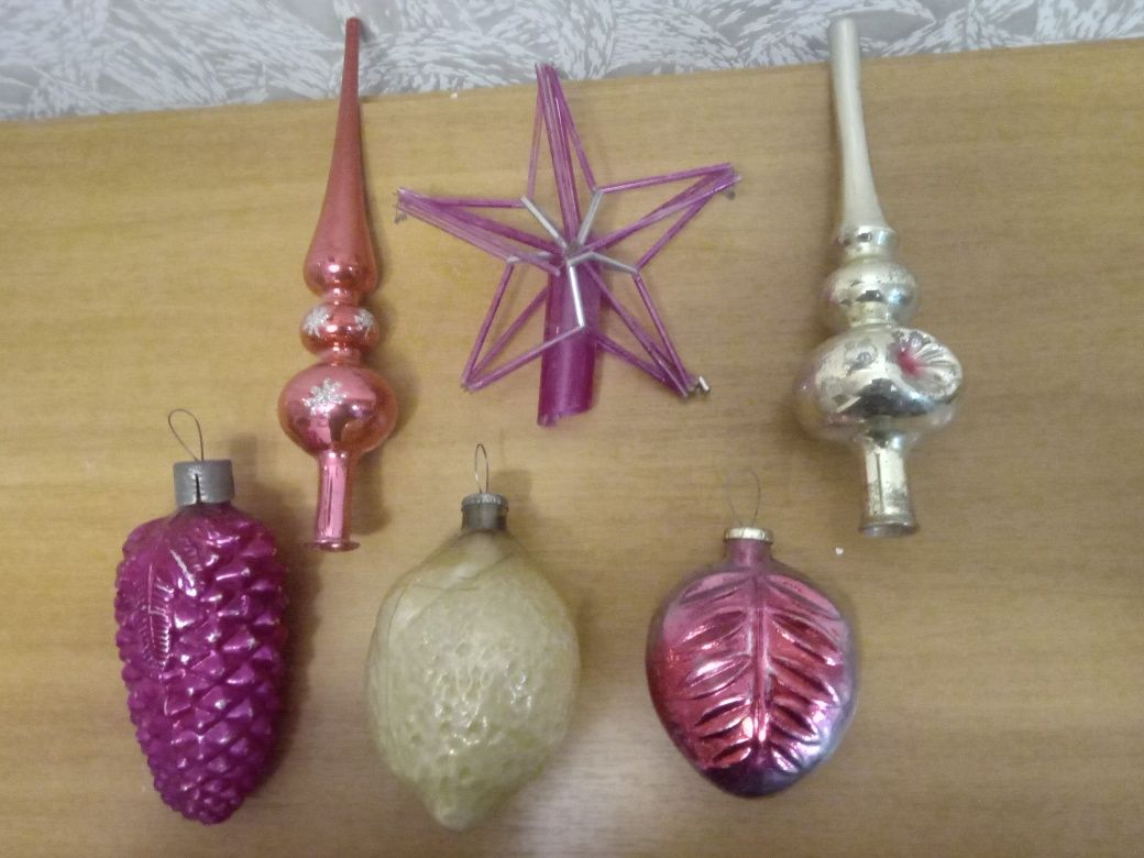Ёлочные игрушки времён СССР
