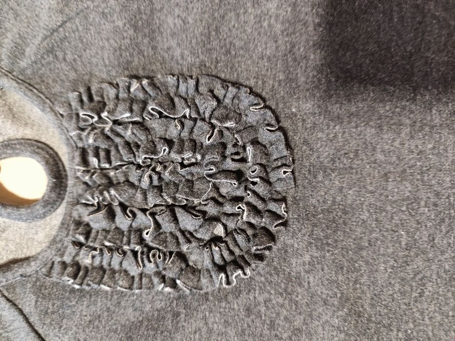 Sukienka dziewczęca 104 tunika dziewczęca grafitowa szara 104