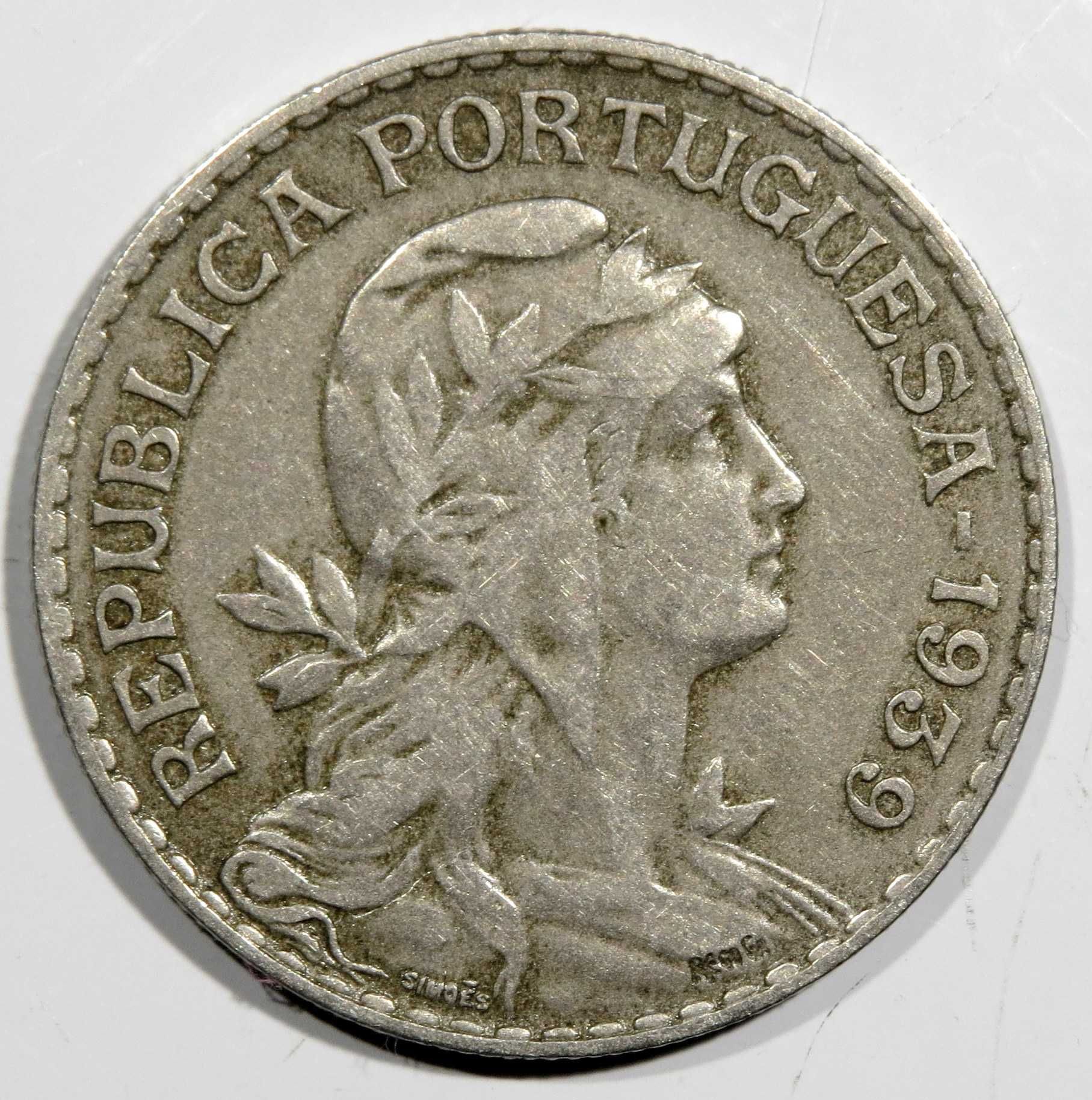 Republica Portuguesa - 1 Escudo 1939 BC+