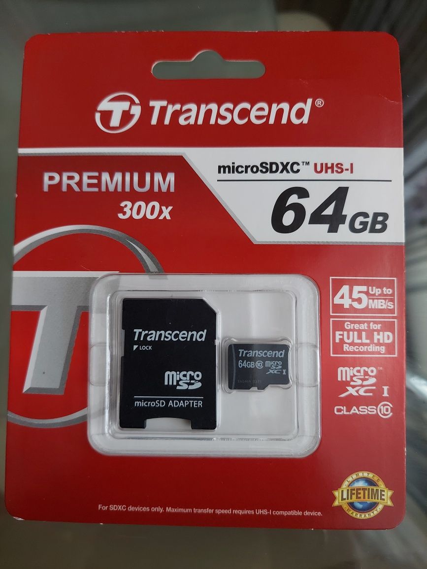 Карта Trancend 64 gb