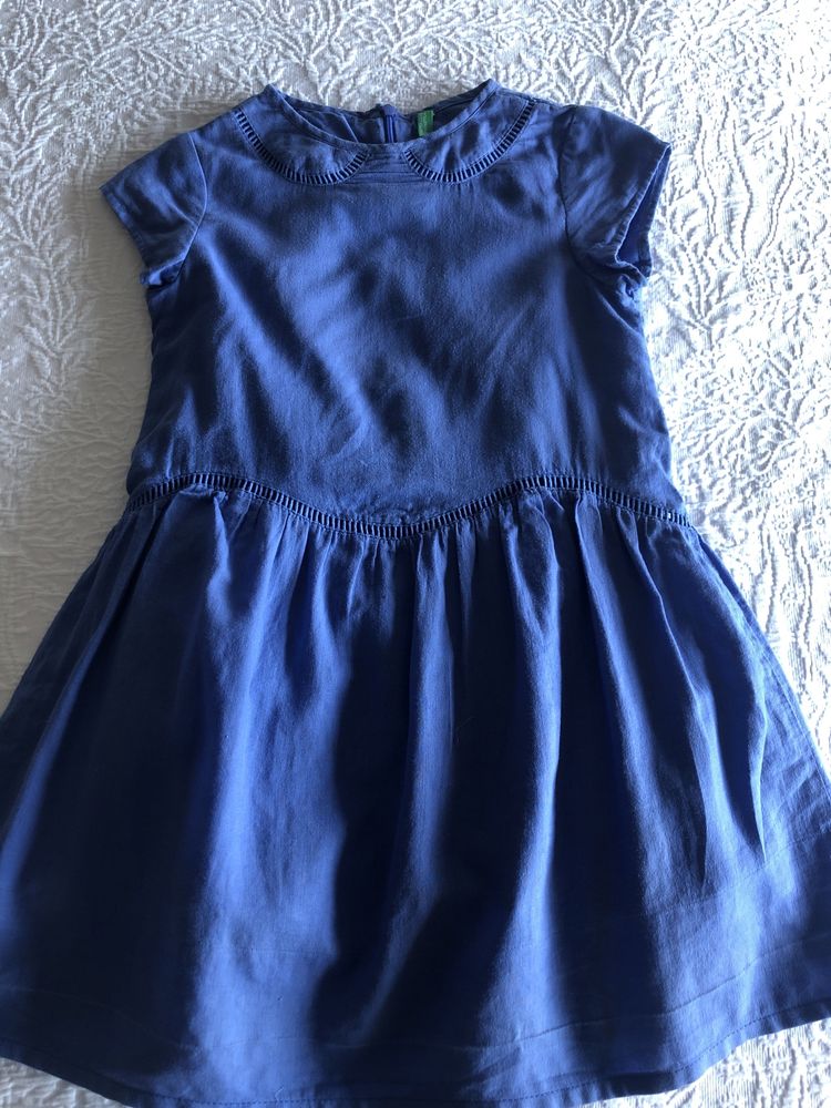 Vestido benetton 4/5 e casaco polo Ralph Lauren 6