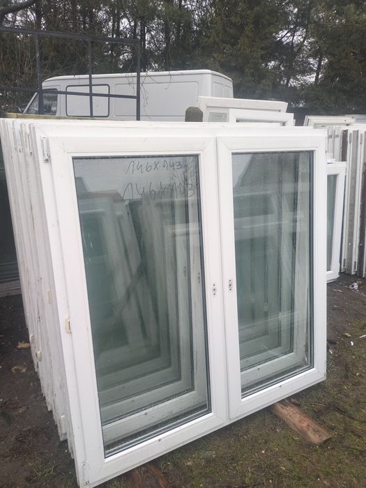 Okna z demontażu dwuskrzydłowe