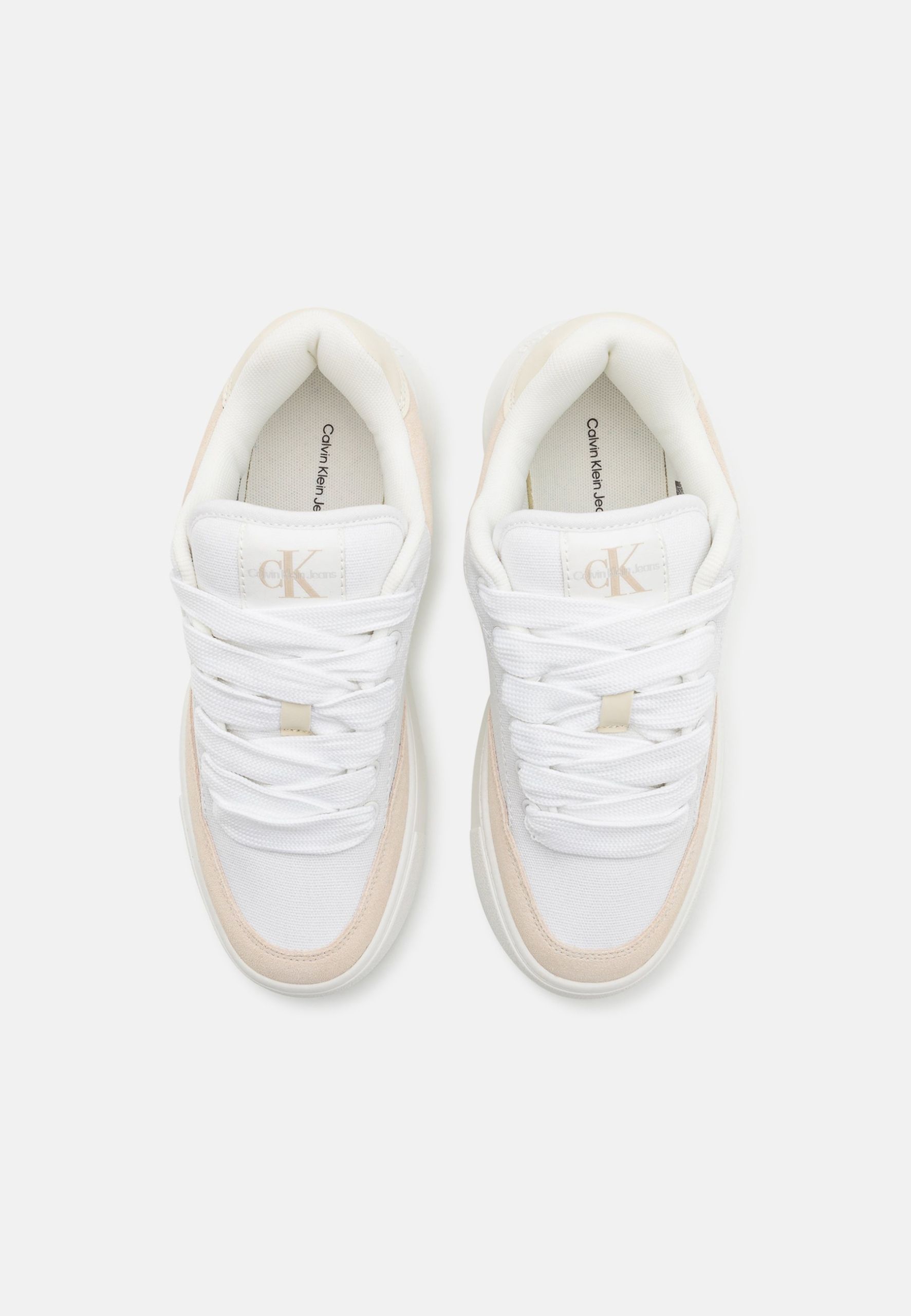Calvin Klein 39 Sneakersy Niskie White/Beige J27518