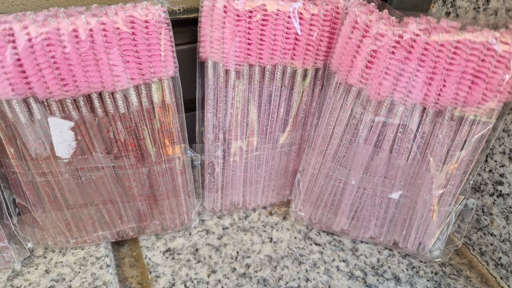 Pack 50 escovas descartáveis para maquilhagem das pestanas