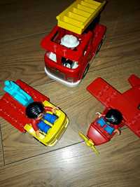 Лего дупло оригинал самолет + пожарная машинка + машинка
