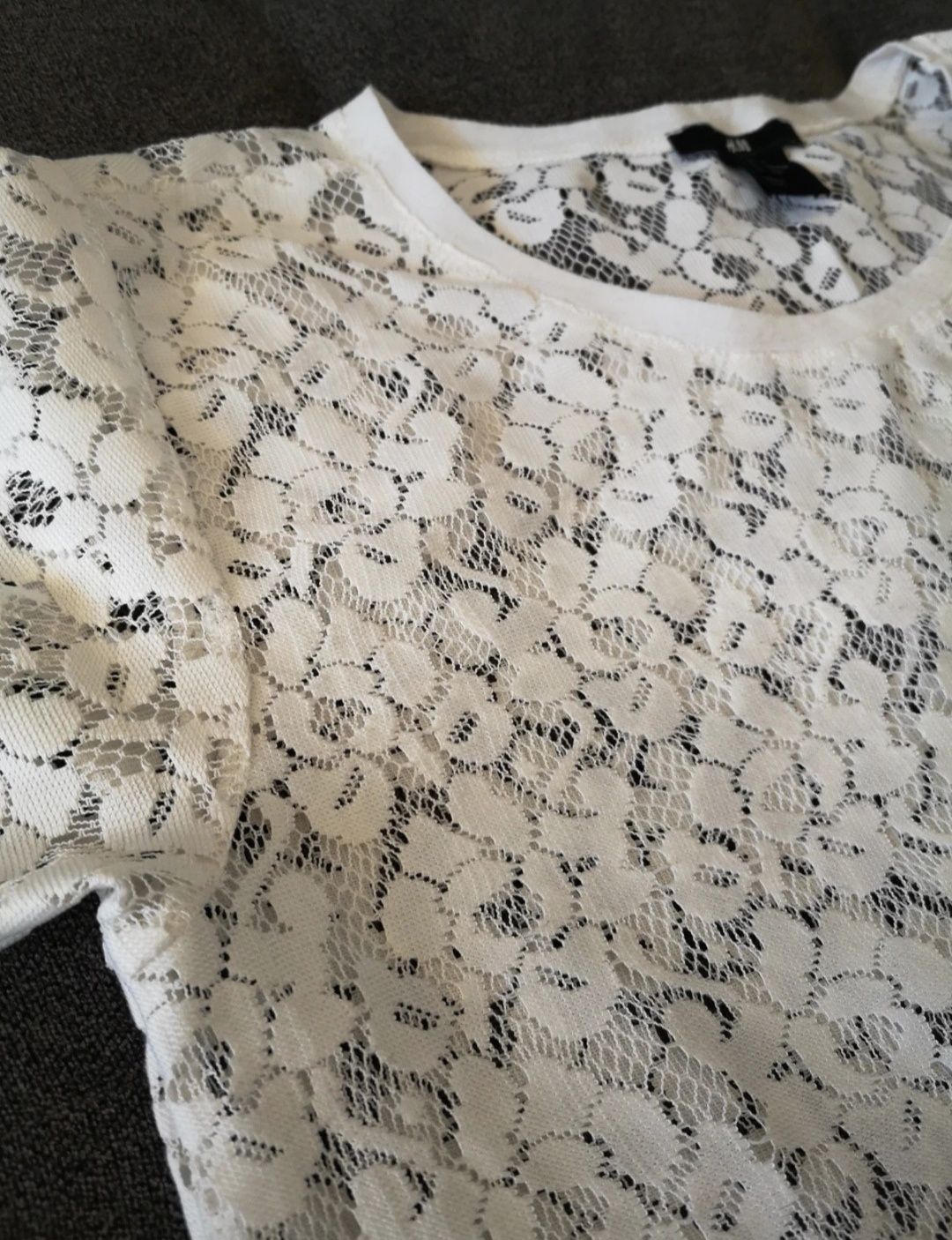 Koronkowa bluzka H&M S