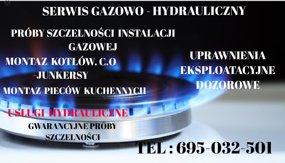 Uslugi gazowe  hydrauliczne