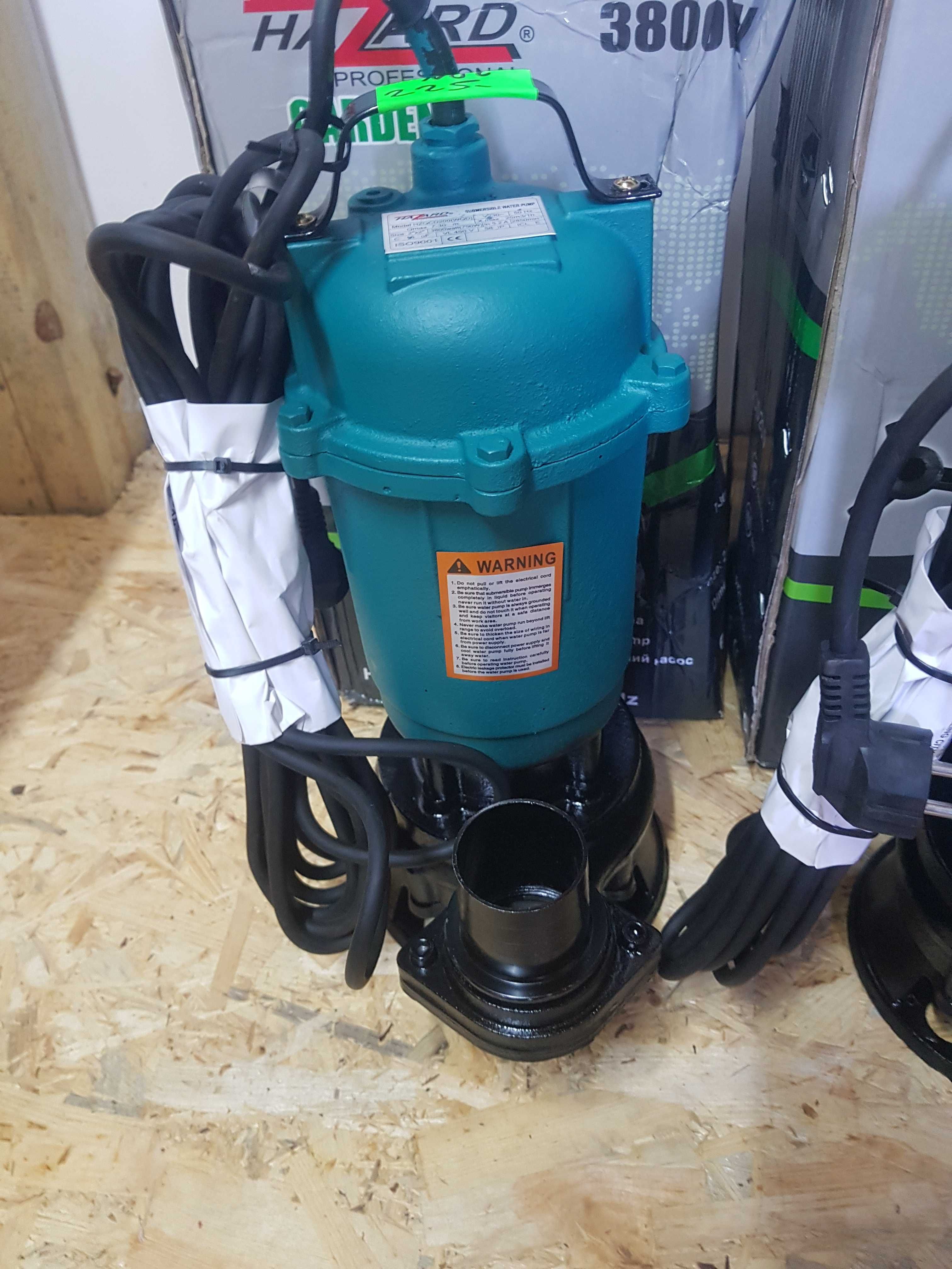 Pompa do szamba z rozdrabniaczem 3800 WATT Z NOŻEM