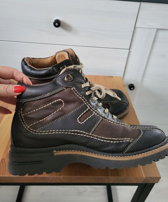 Skórzane ocieplane buty męskie Klondike r.42 skóra naturalna