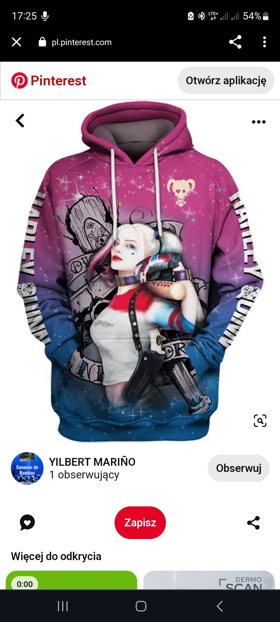 Kolorowa Bluza Harley Quinn S/m
