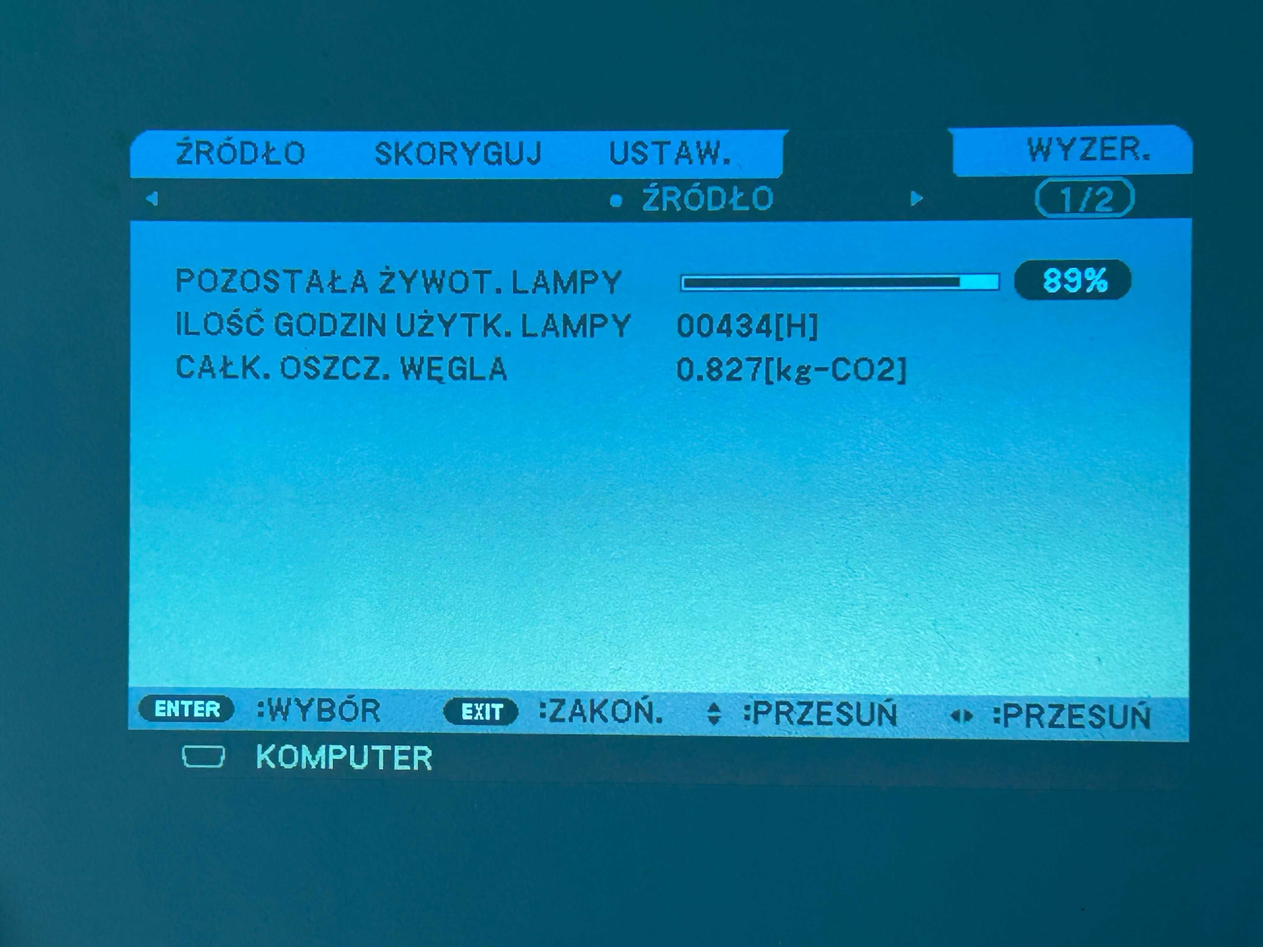 Projektor DLP NEC NP115 Biały