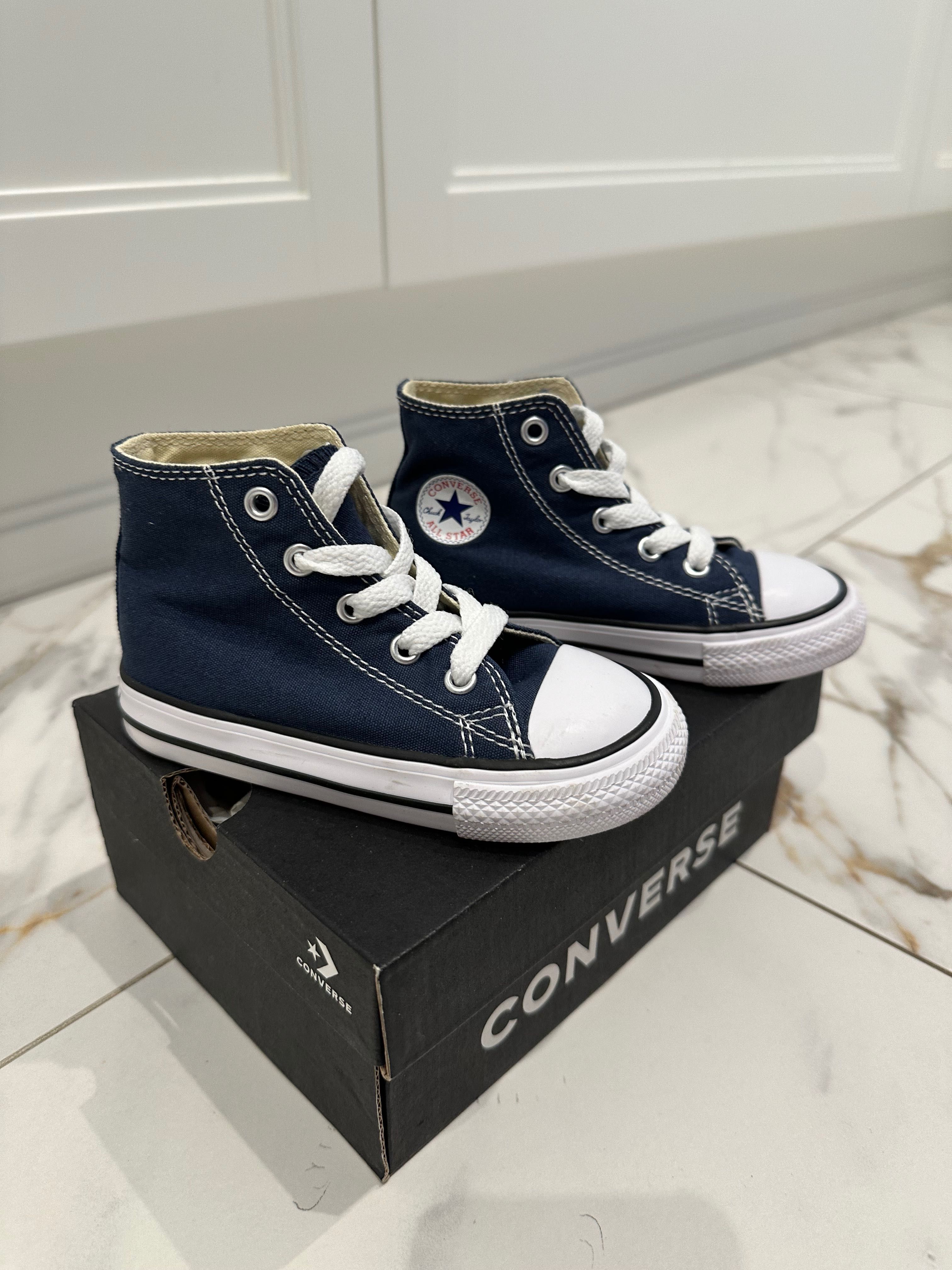 Дитячі кеди Converse 7J233 темно-сині 23 розмір (14 см)