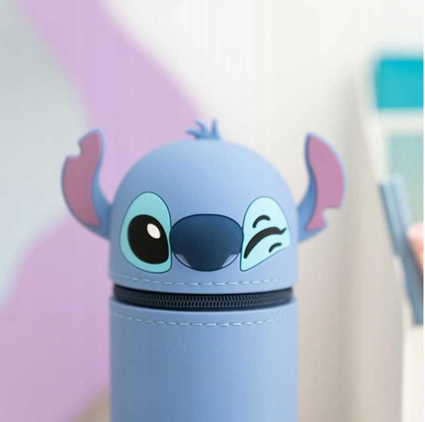 Lilo i Stitch piórnik tuba silikonowy elastyczny na przybory szkolne