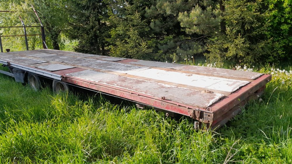 Przyczepa rolnicza tandem 9m laweta platforma