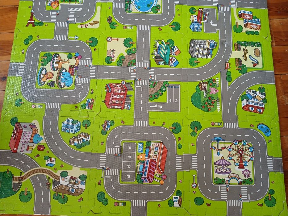 Mata drogowa dla dzieci pianka puzzle