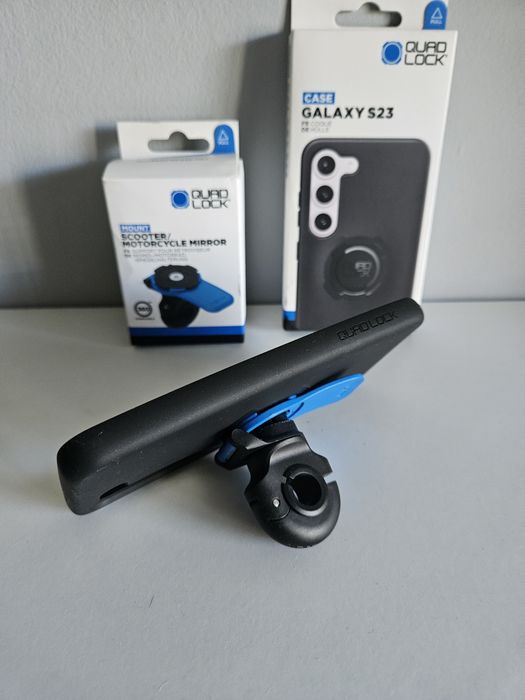 Quad Lock Uchwyt motocyklowy rowerowy Etui Samsung S23