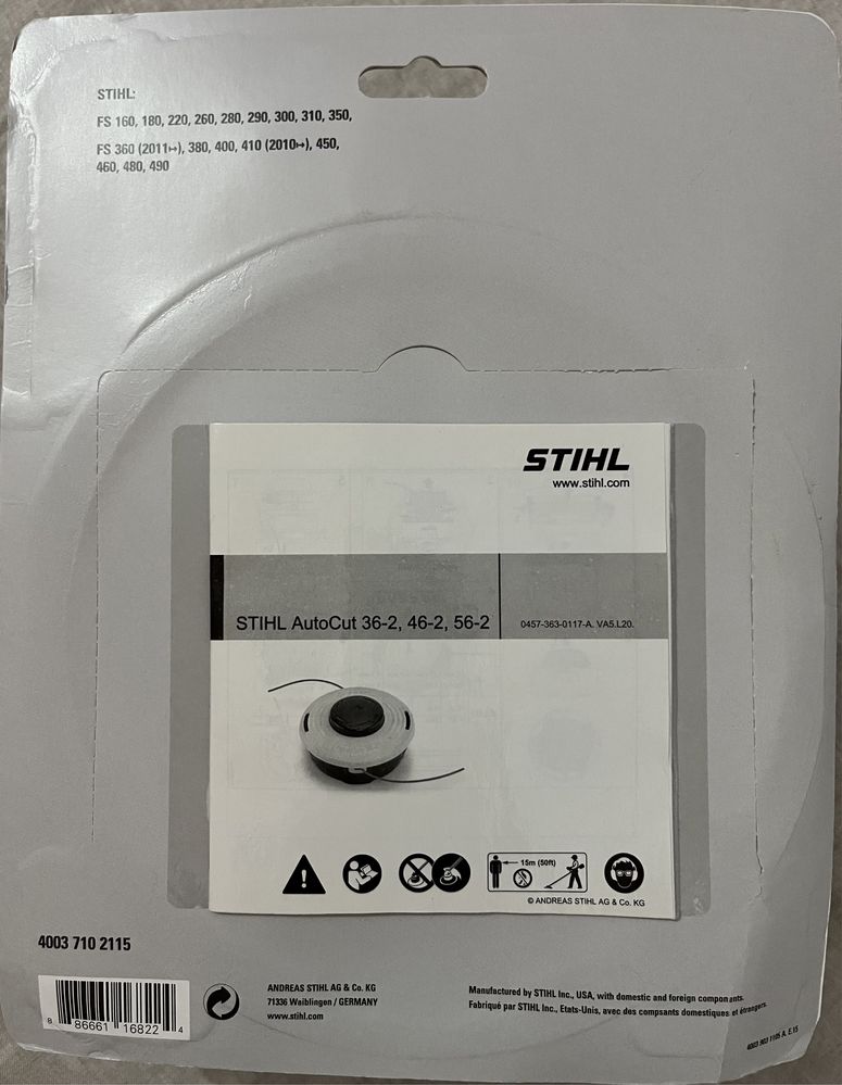 STIHL AUTOCUT 46-2, cabeçote de nylon