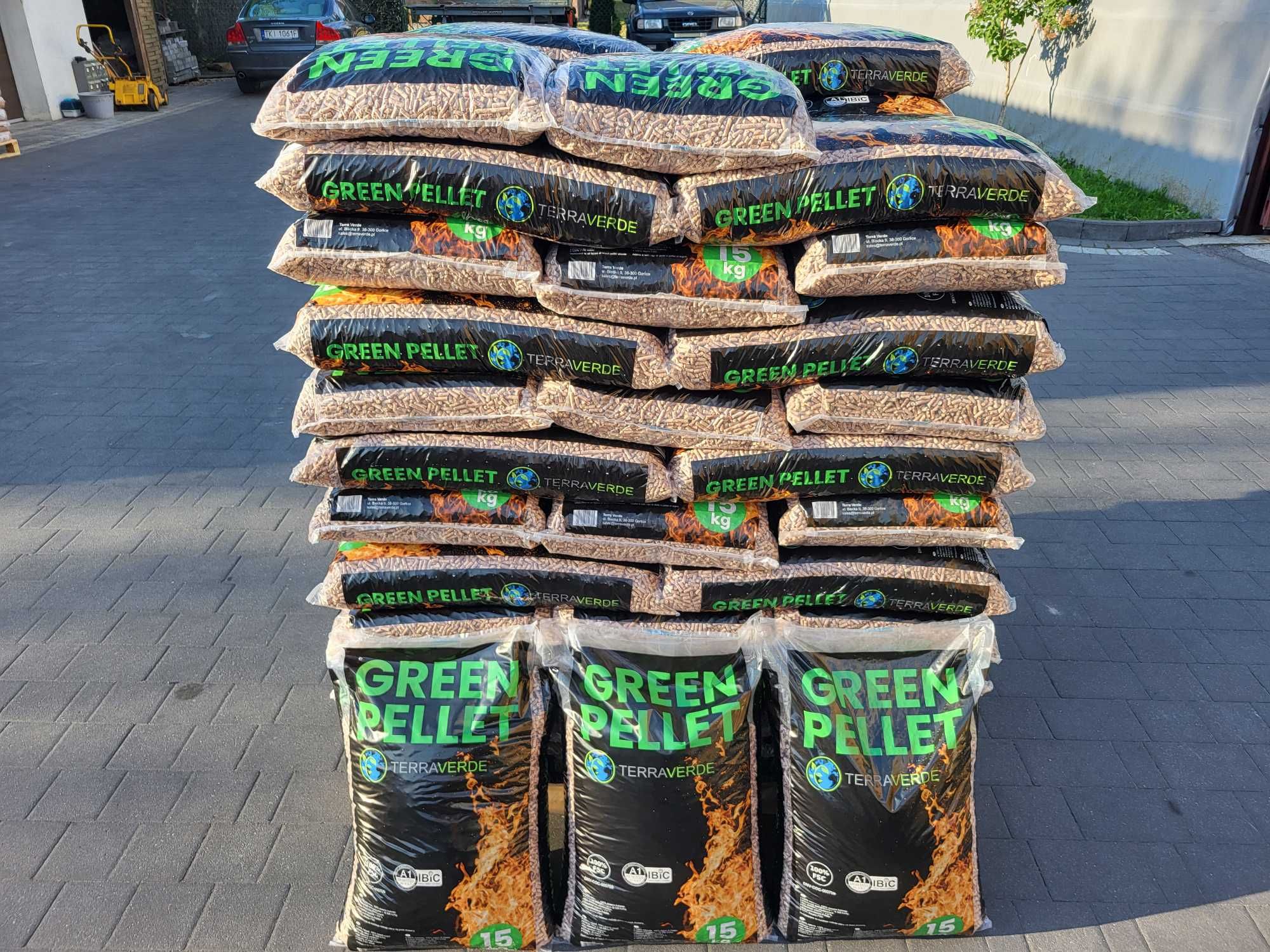 Pellet GREEN z certyfikatem 100% polski, 100% bukowy -dostawa HDS
