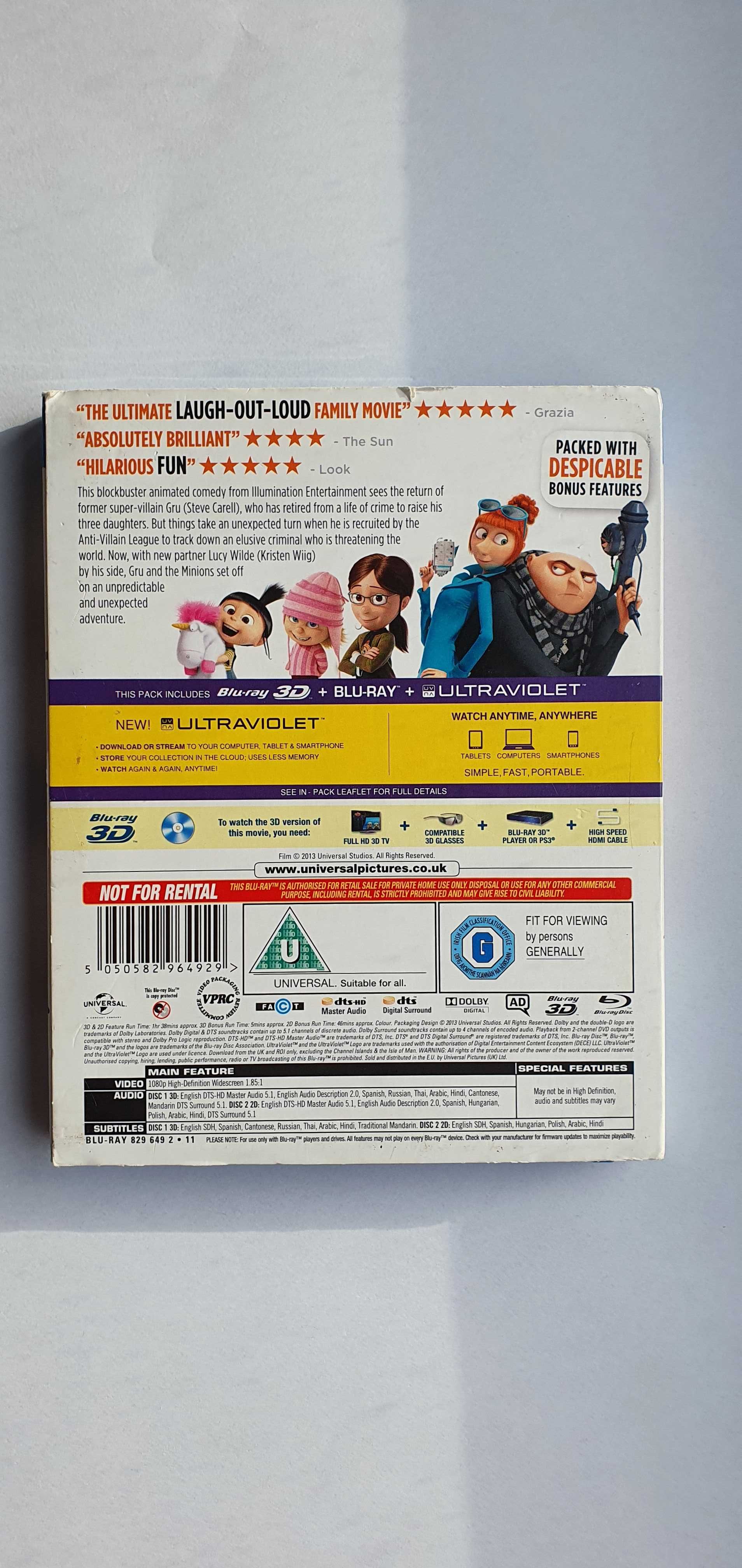 Minionki Rozrabiają 3D + 2D PL film bluray