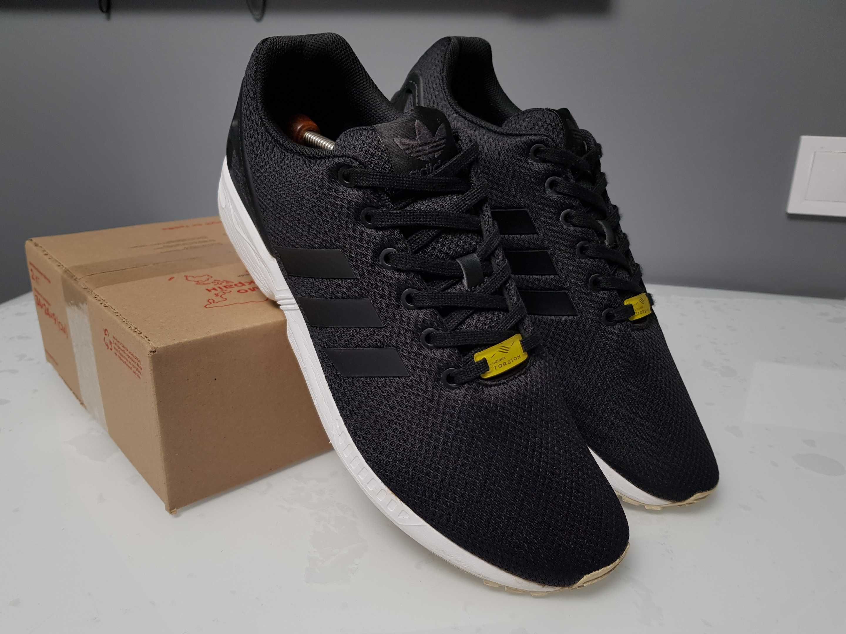 Adidas ZX Flux Black мужские кроссовки р. 46