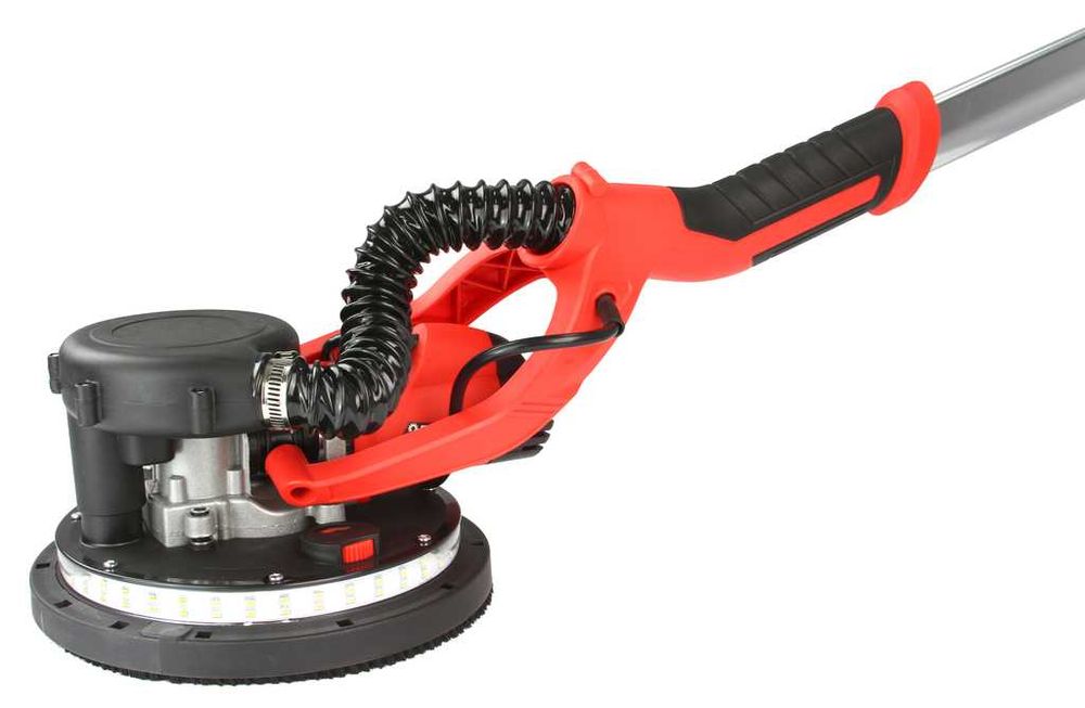 SZLIFIERKA ŻYRAFA DO GIPSU Gładzi Tynku LED Wysięgnikiem Worek Sufitów