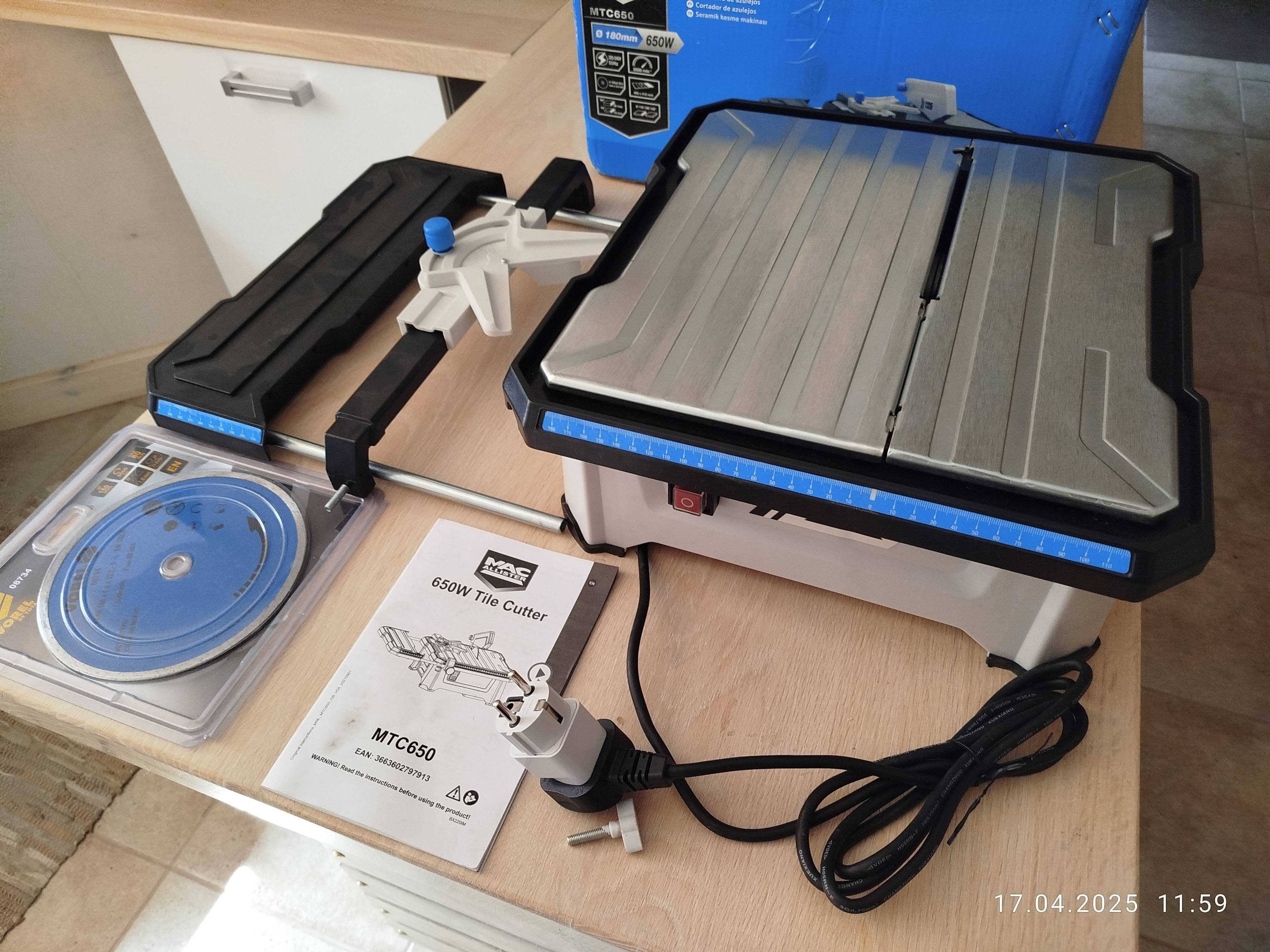 Przecinarka do płytek Mac Allister MTC650, 650W