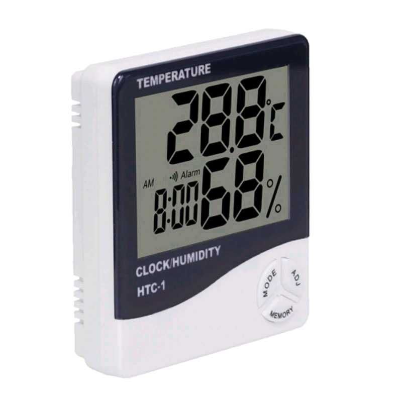 Цифровий термометр годинник гігрометр LCD 3 в 1