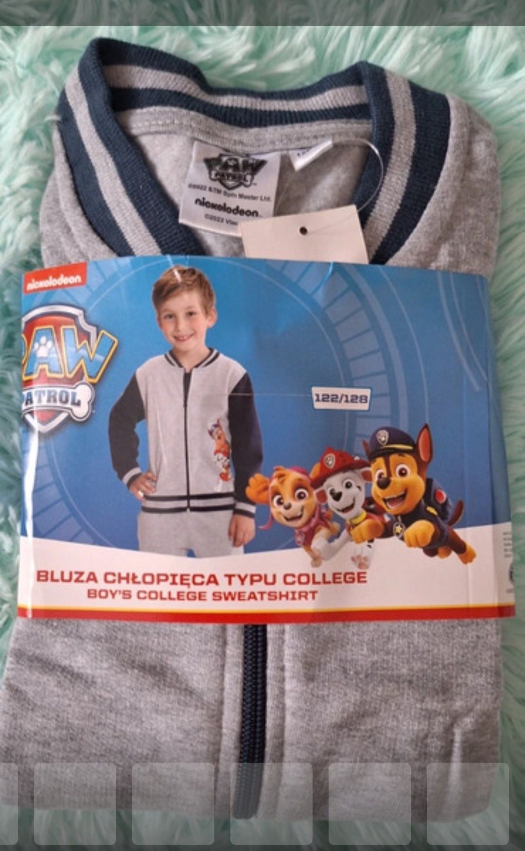 Bluza chłopięca typu colllege Psi Patrol 122/128