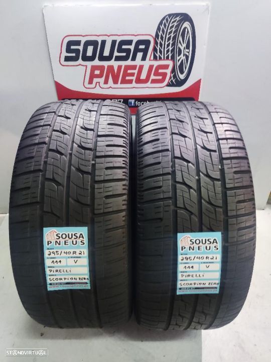 2 pneus semi novos 295-40r21 pirelli - oferta dos portes