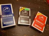 Neapolitańskie tradycyjne karty do gry w Scopa & Briscola.