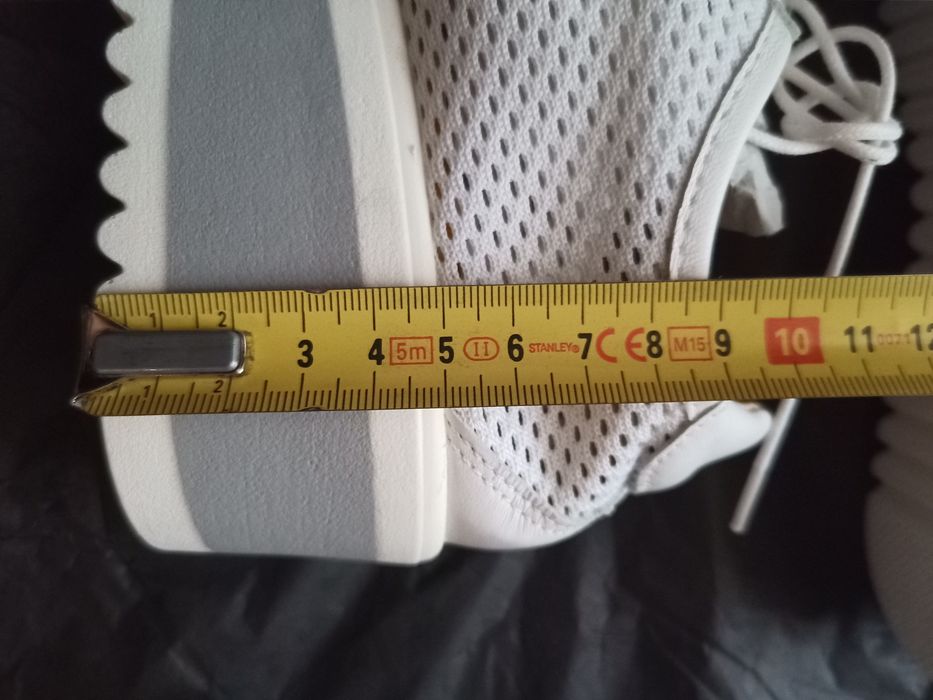 Heine skórzane ażurowe buty na platformie 5 cm rozmiar 35 wkładka 22,7