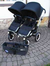 Bugaboo Donkey  Twin Core Black wózek spacerowy dla bliźniąt dwojga