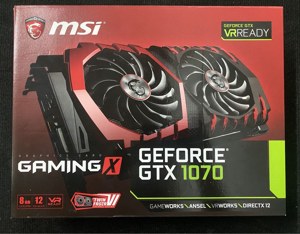 Placa gráfica MSI Gaming X NVIDIA GeForce GTX 1070 8GB GDDR5