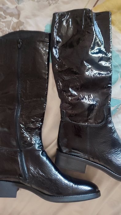 Сапоги осінні 41 р шкіряні