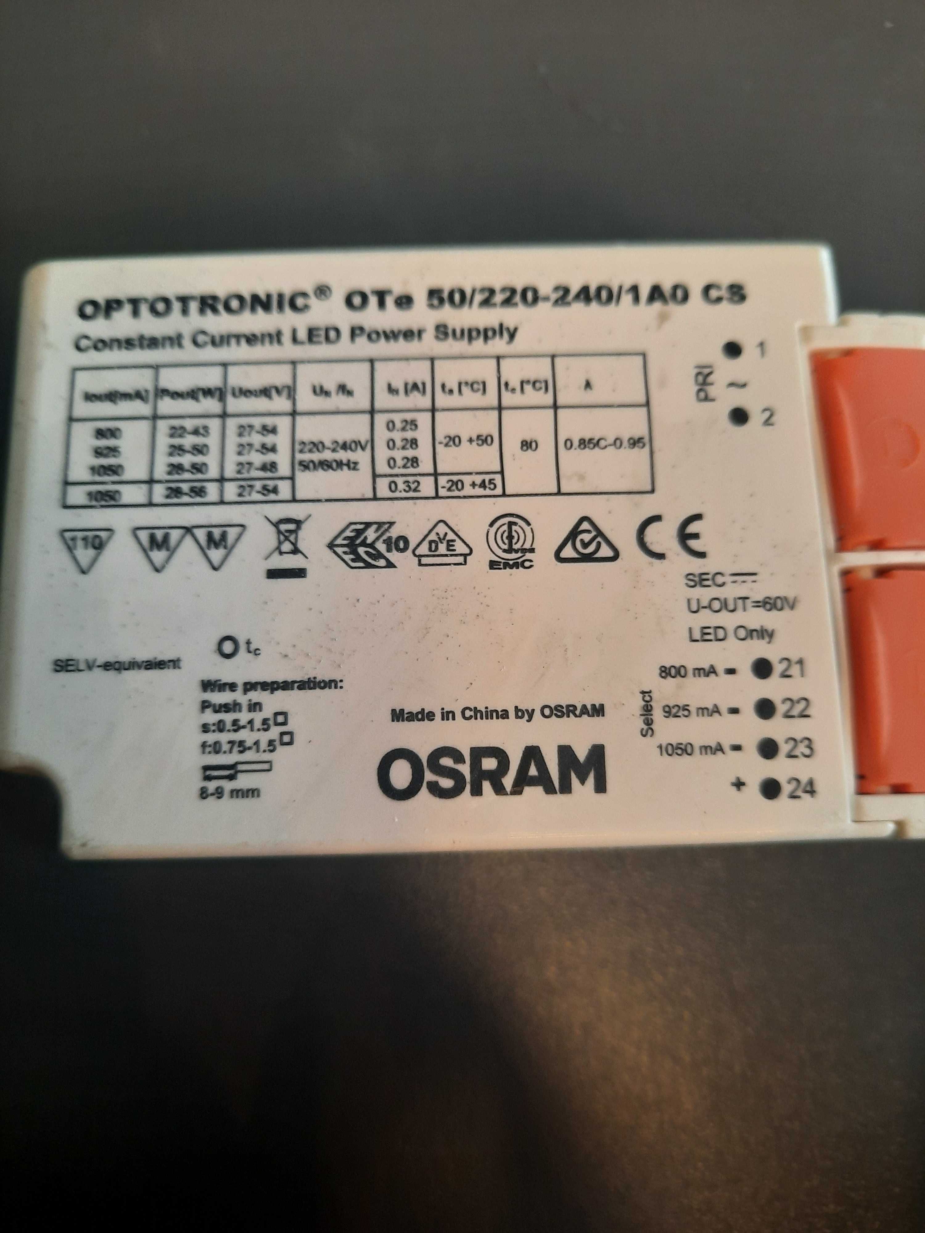 Lampy LED z Przetwornicą OSRAM OPTOTRONIC OTe