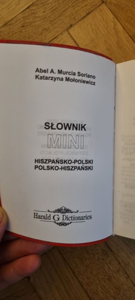 mini słownik hiszpańsko-polski, polsko-hiszpański