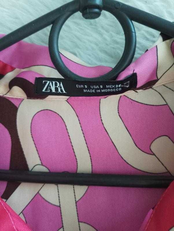 Яркое миди платье Zara S