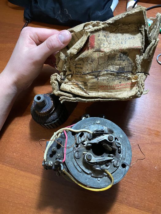 Новый cssr генератор в сборе, якорь, статор Jawa, Ява  350 старушка.