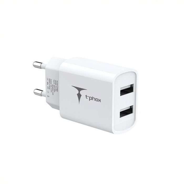 Ładowarka sieciowa T-PHOX POCKET SERIES 2xUSB TCC-224 2.4A 12W + KABEl