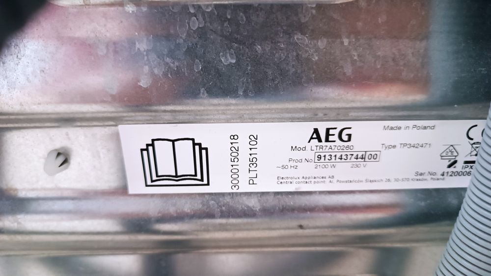 Вертикальна пральна машина AEG seria 7 2023