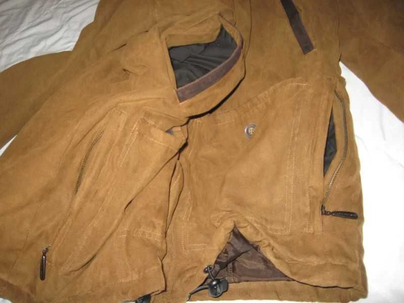 Kurtka męska beżowa brązowa 48 XL XXL 2xl duża na zamek jesień