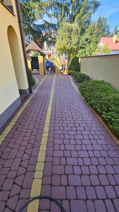 Mycie kostki brukowej, elewacji.