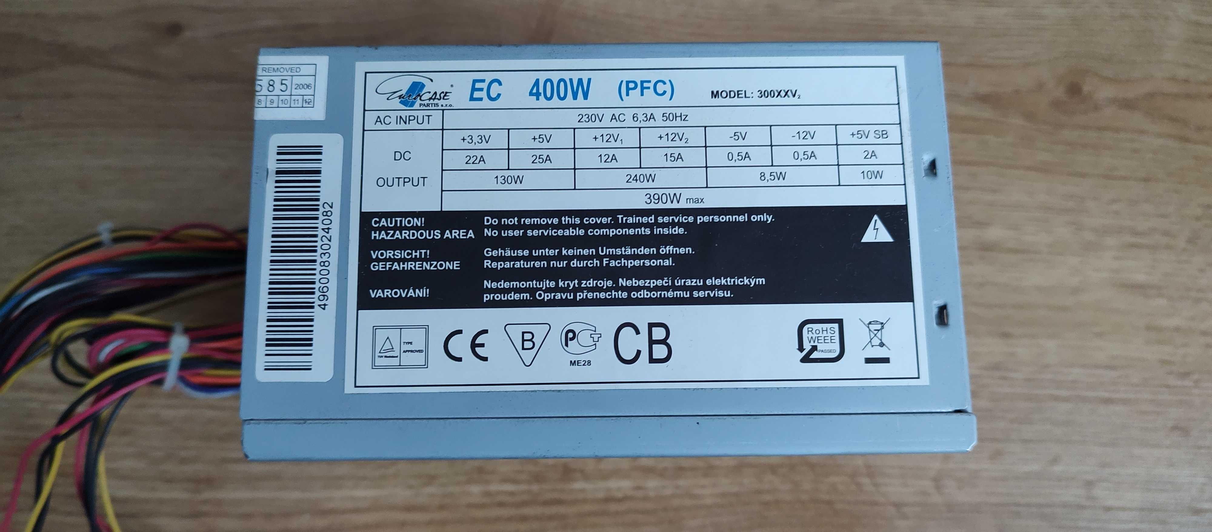 zasilacze pc 2xdell 1xEC