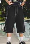 Spodnie LENAR Lenary Baggie Jeans Shorty Berkudy