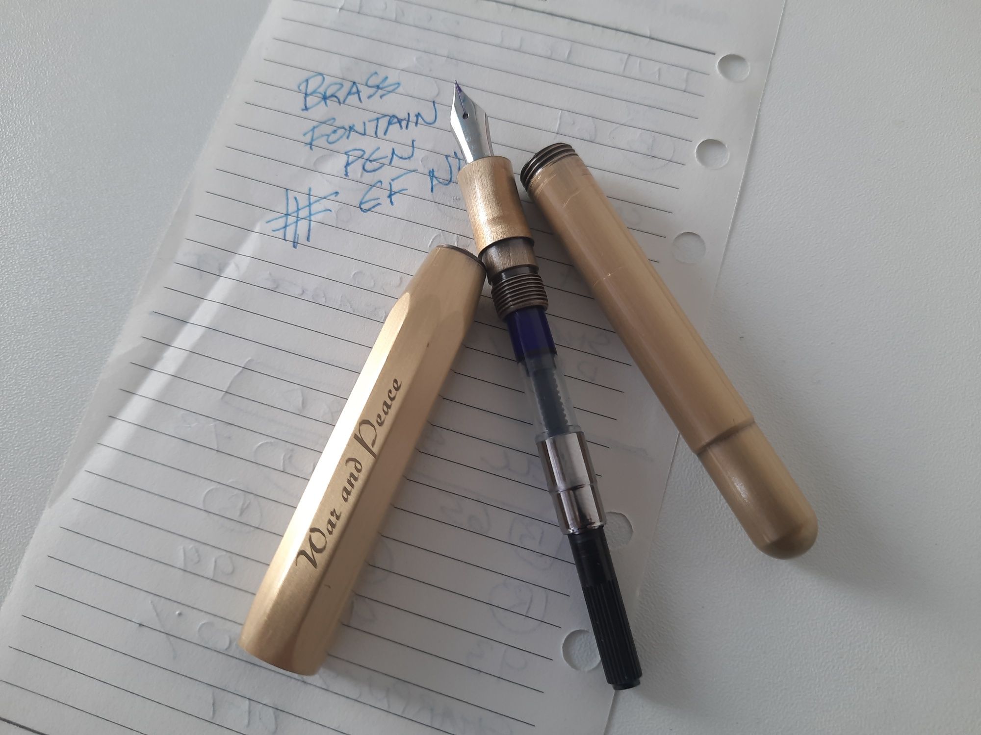Caneta Tinteiro Aparo em Bronze